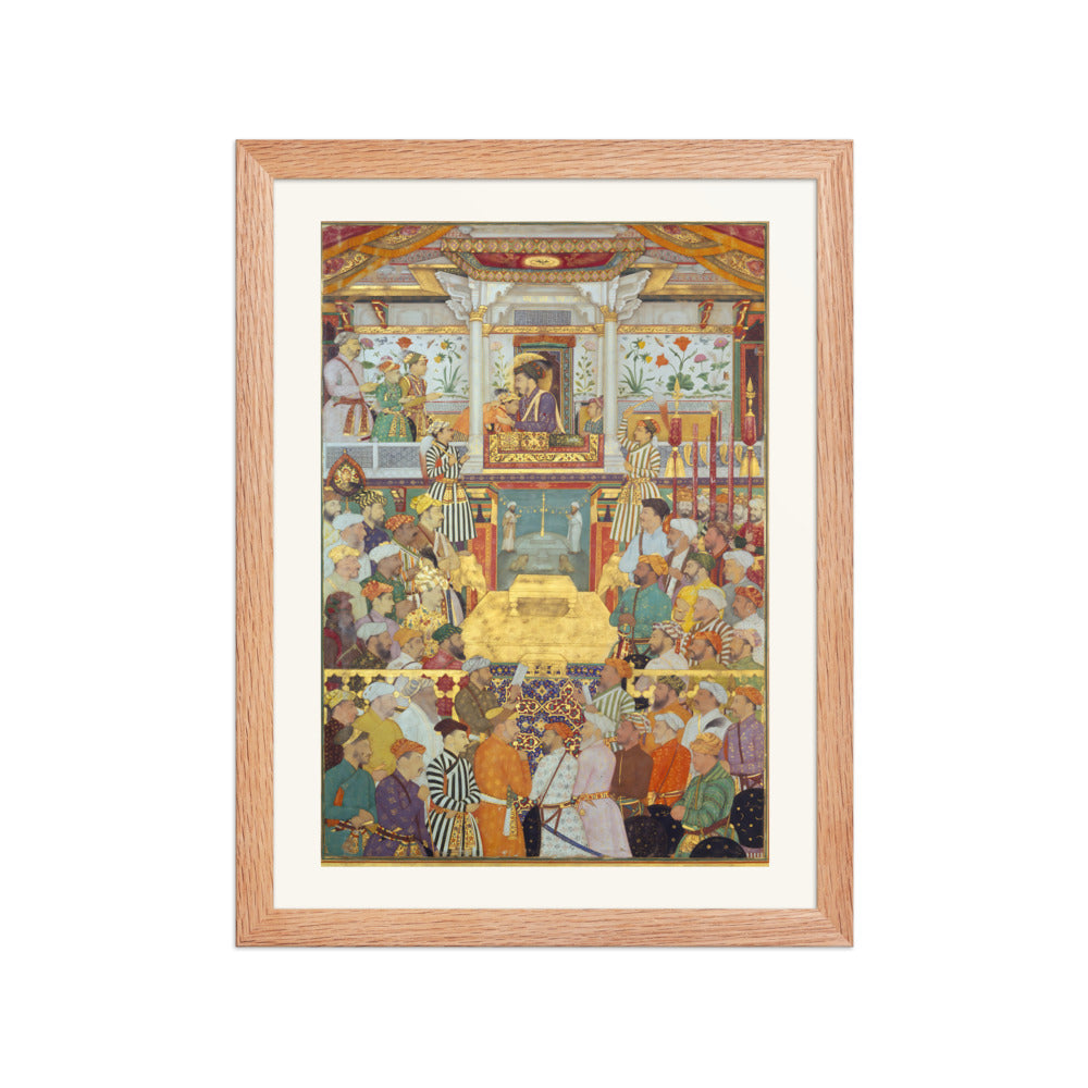 Padshahnama Plate 10 — Shah Jahan Receives His Three Eldest Sons and Asaf Khan | Restored Mughal Wall Art — view 4