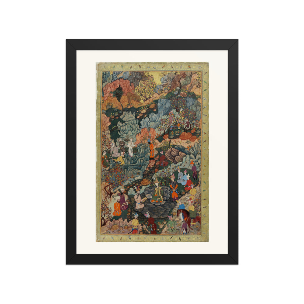Battle Scene by Dust Muhammad, c. 1550 | Restored Persian Miniature — view 2