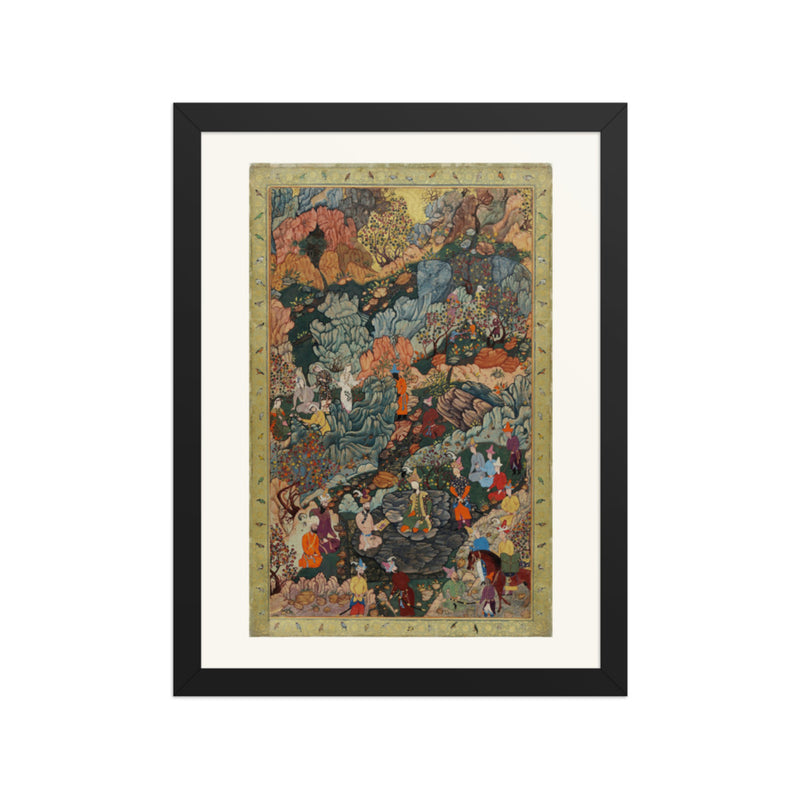 Battle Scene by Dust Muhammad, c. 1550 | Restored Persian Miniature