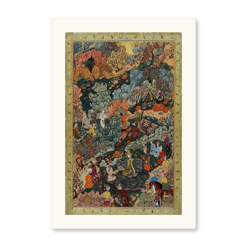 Battle Scene by Dust Muhammad, c. 1550 | Restored Persian Miniature — view 10