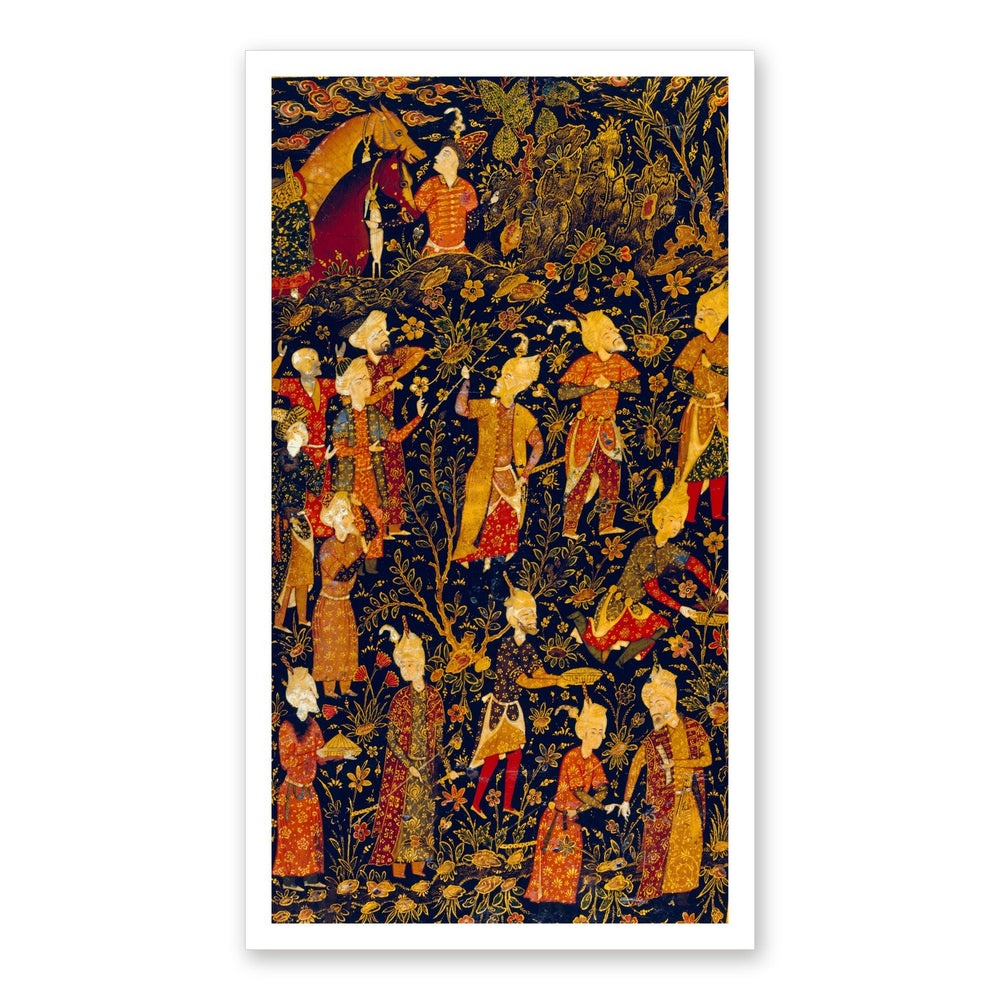 Painted Lacquer Cover of a Divan of Nava'i | Restored Persian Miniature — view 7