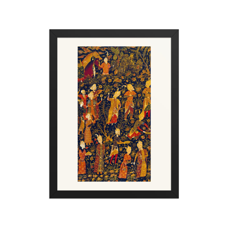 Painted Lacquer Cover of a Divan of Nava'i | Restored Persian Miniature