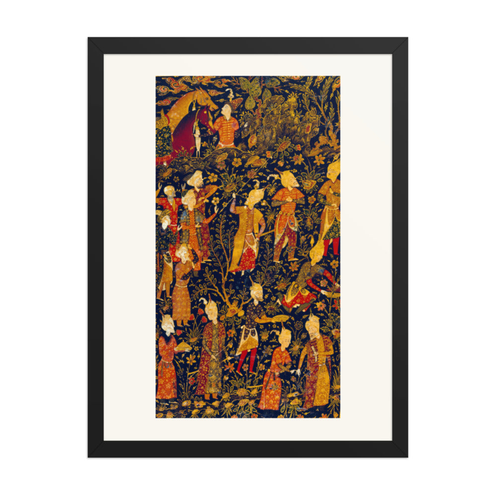 Painted Lacquer Cover of a Divan of Nava'i | Restored Persian Miniature — view 4