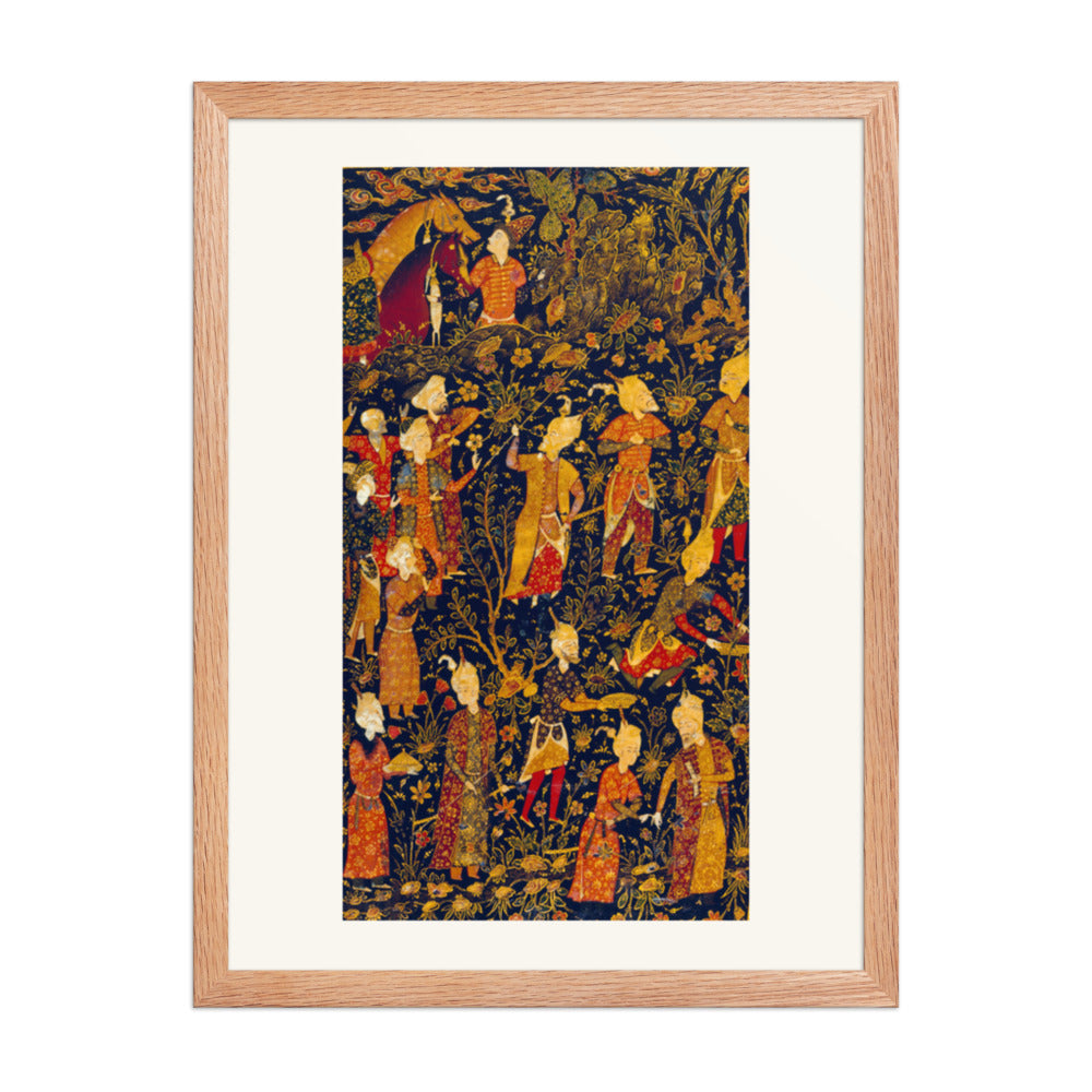 Painted Lacquer Cover of a Divan of Nava'i | Restored Persian Miniature — view 5