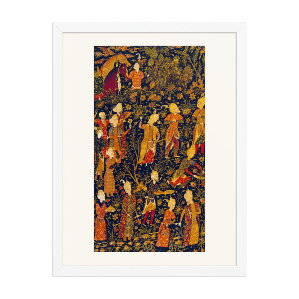 Painted Lacquer Cover of a Divan of Nava'i | Restored Persian Miniature — view 6