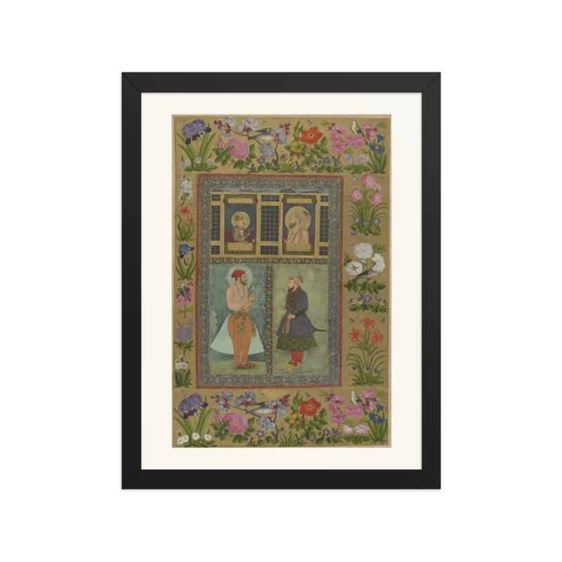 Four Portraits from the St. Petersburg Album | Restored Mughal Wall Art
