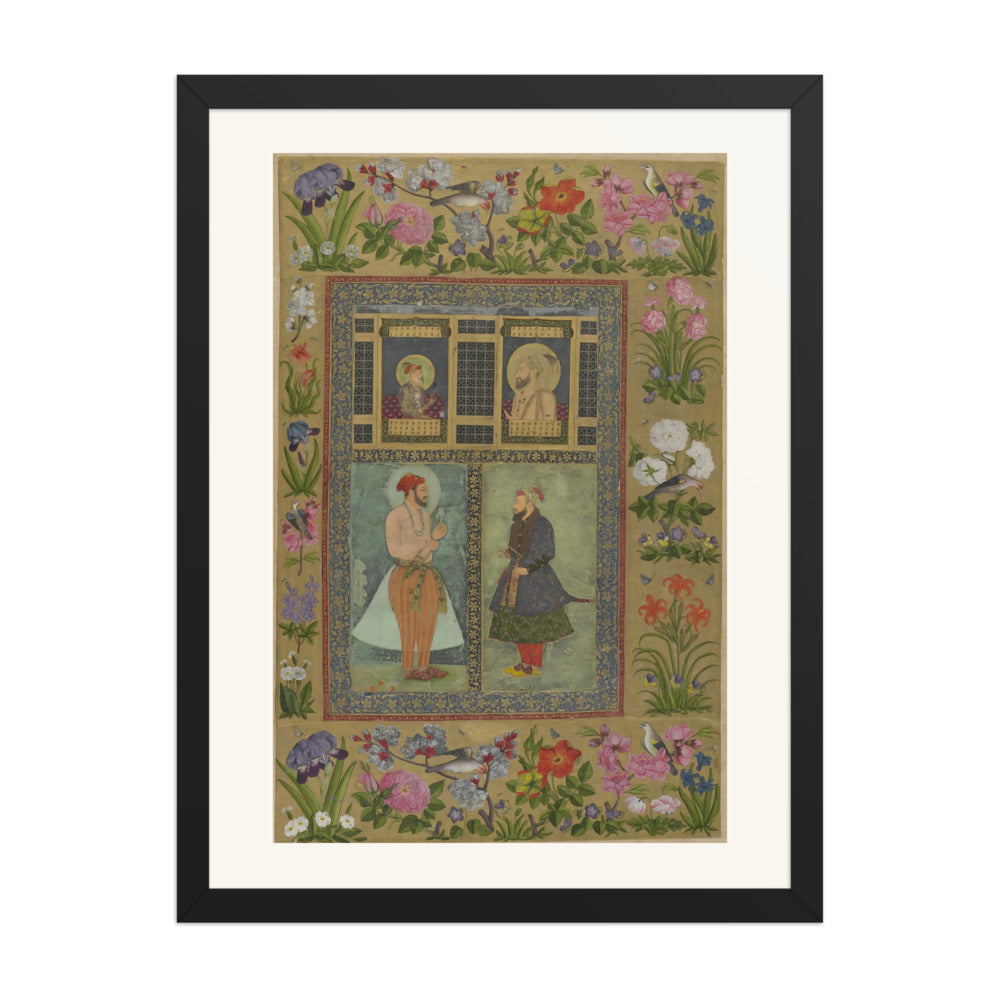 Four Portraits from the St. Petersburg Album | Restored Mughal Wall Art — view 1