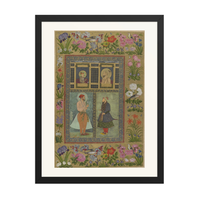 Four Portraits from the St. Petersburg Album | Restored Mughal Wall Art