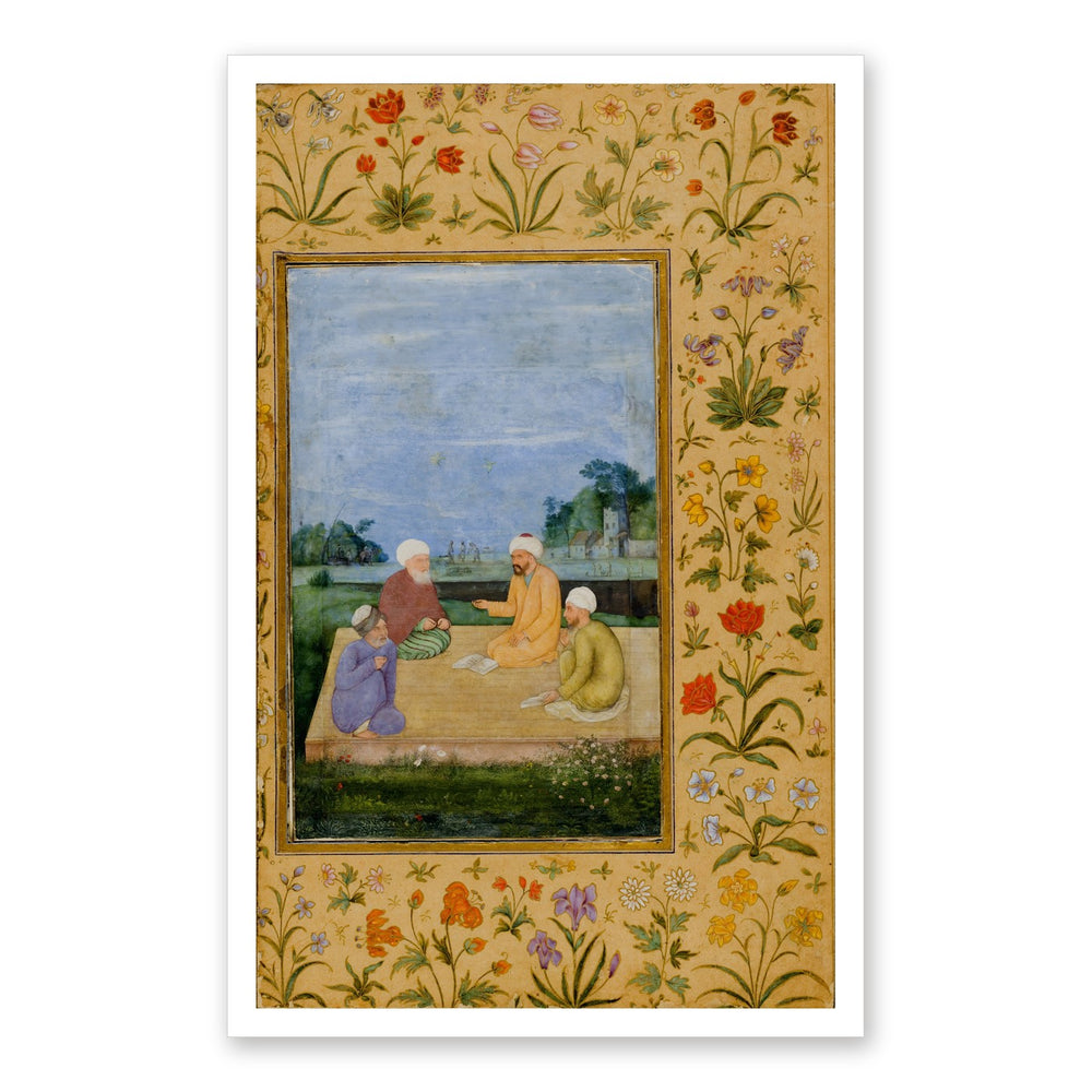 A Discourse Between Muslim Sages by Govardhan | Restored Mughal Wall Art — view 7
