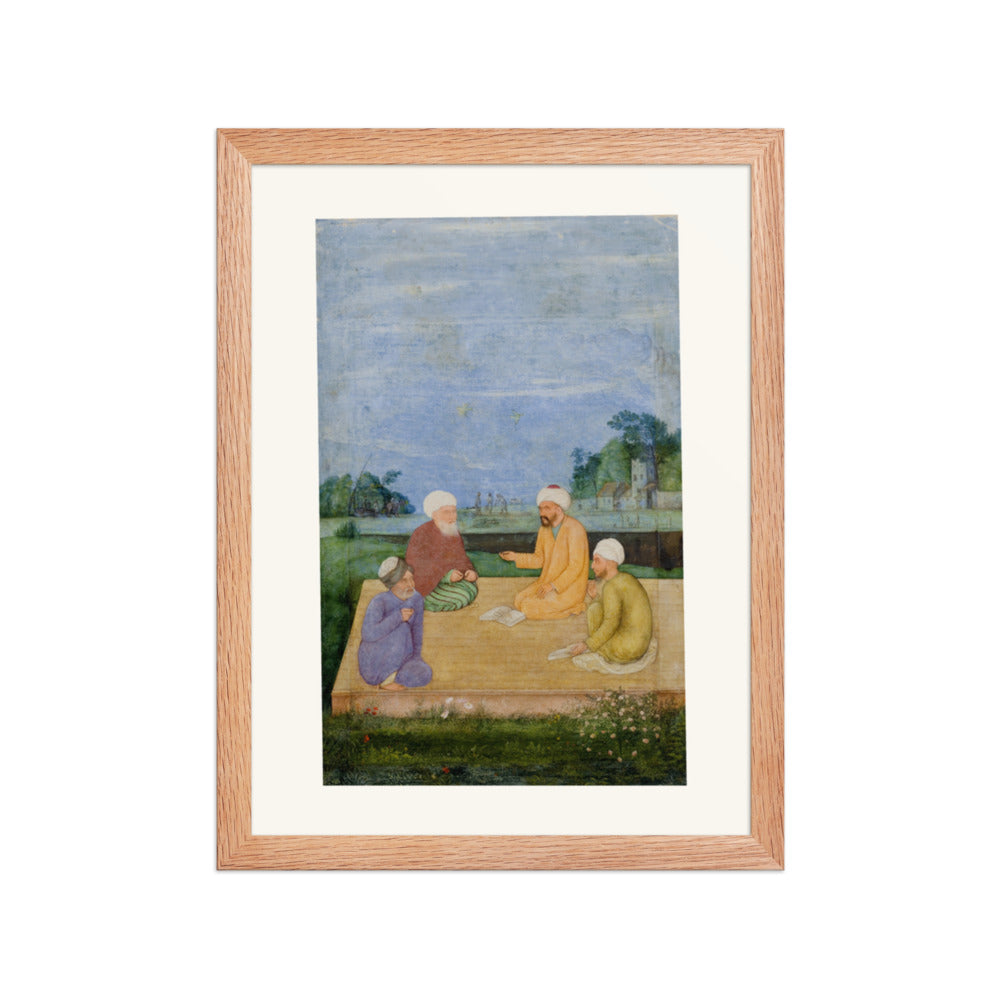A Discourse Between Muslim Sages by Govardhan | Restored Mughal Wall Art — view 2