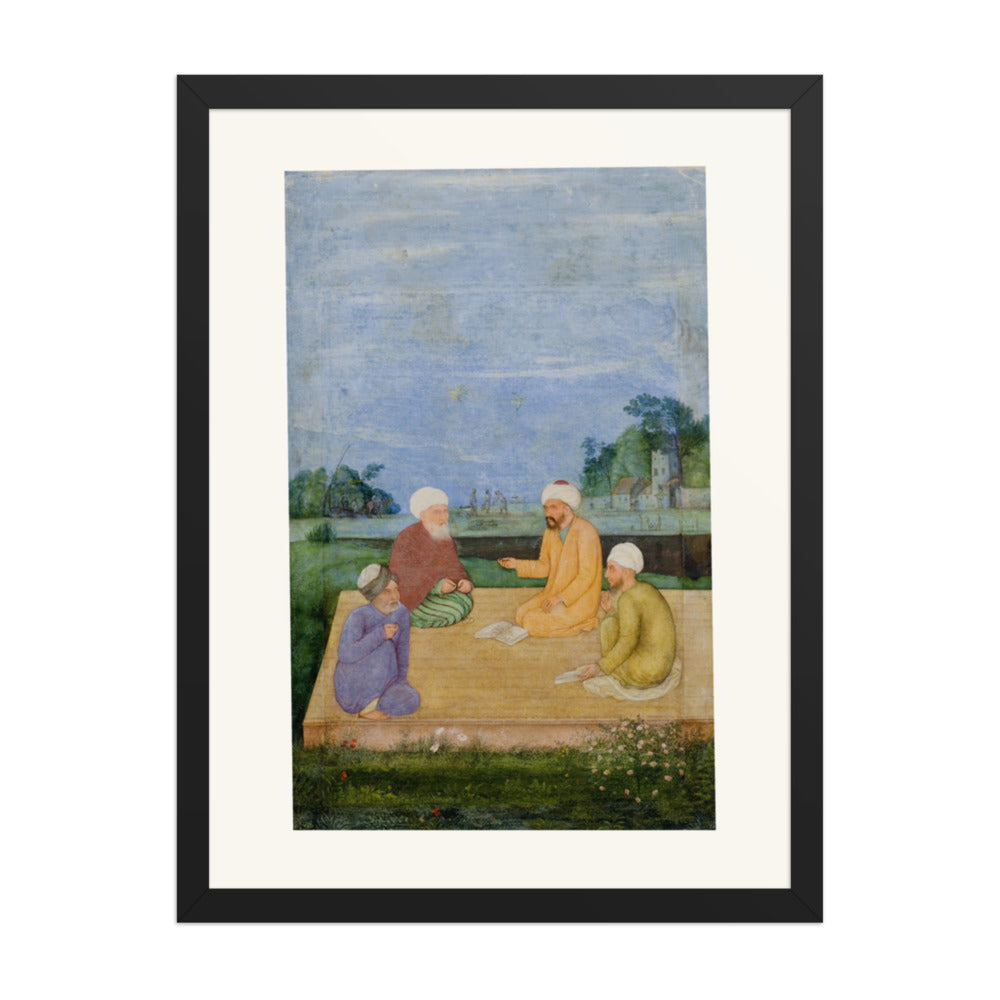 A Discourse Between Muslim Sages by Govardhan | Restored Mughal Wall Art — view 4
