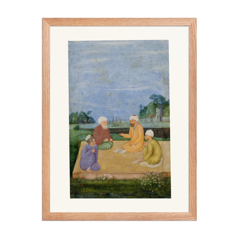 A Discourse Between Muslim Sages by Govardhan | Restored Mughal Wall Art — view 5