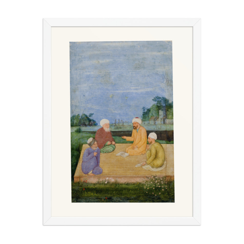 A Discourse Between Muslim Sages by Govardhan | Restored Mughal Wall Art — view 6