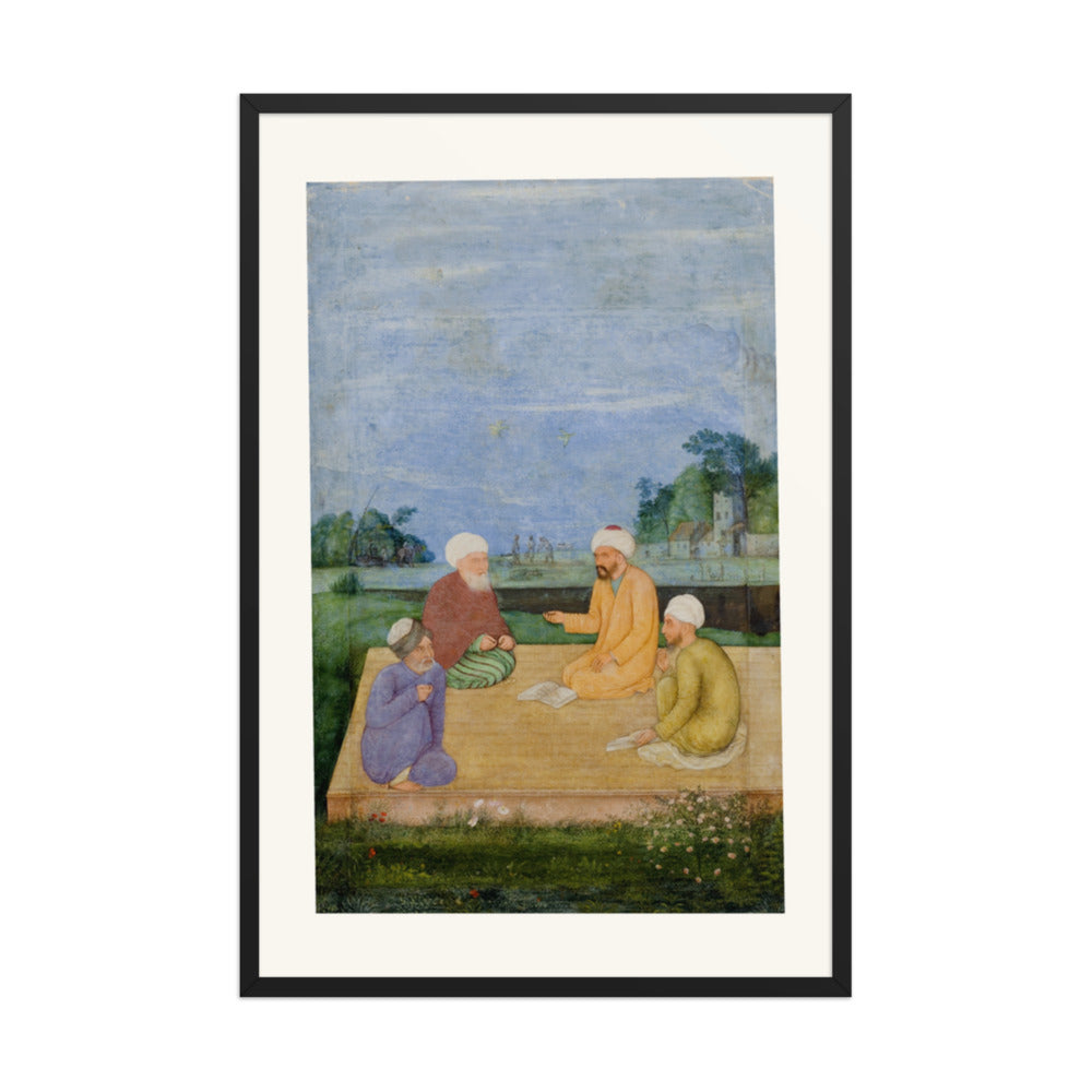 A Discourse Between Muslim Sages by Govardhan | Restored Mughal Wall Art — view 7