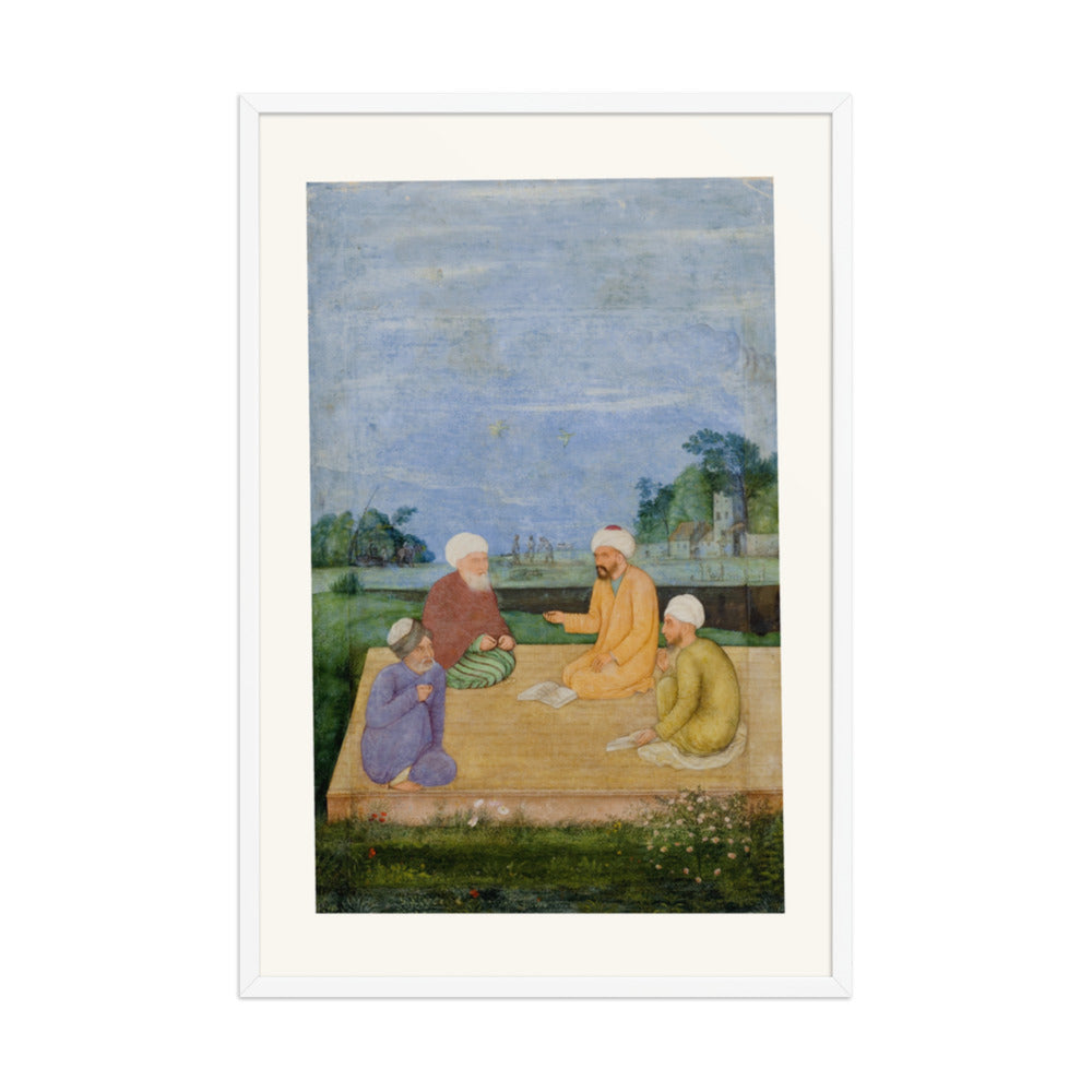 A Discourse Between Muslim Sages by Govardhan | Restored Mughal Wall Art — view 9