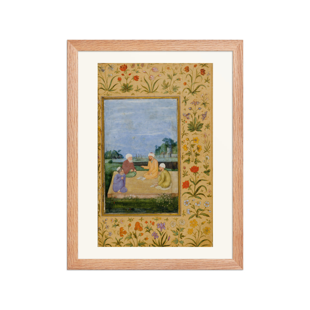 A Discourse Between Muslim Sages by Govardhan | Restored Mughal Wall Art — view 4