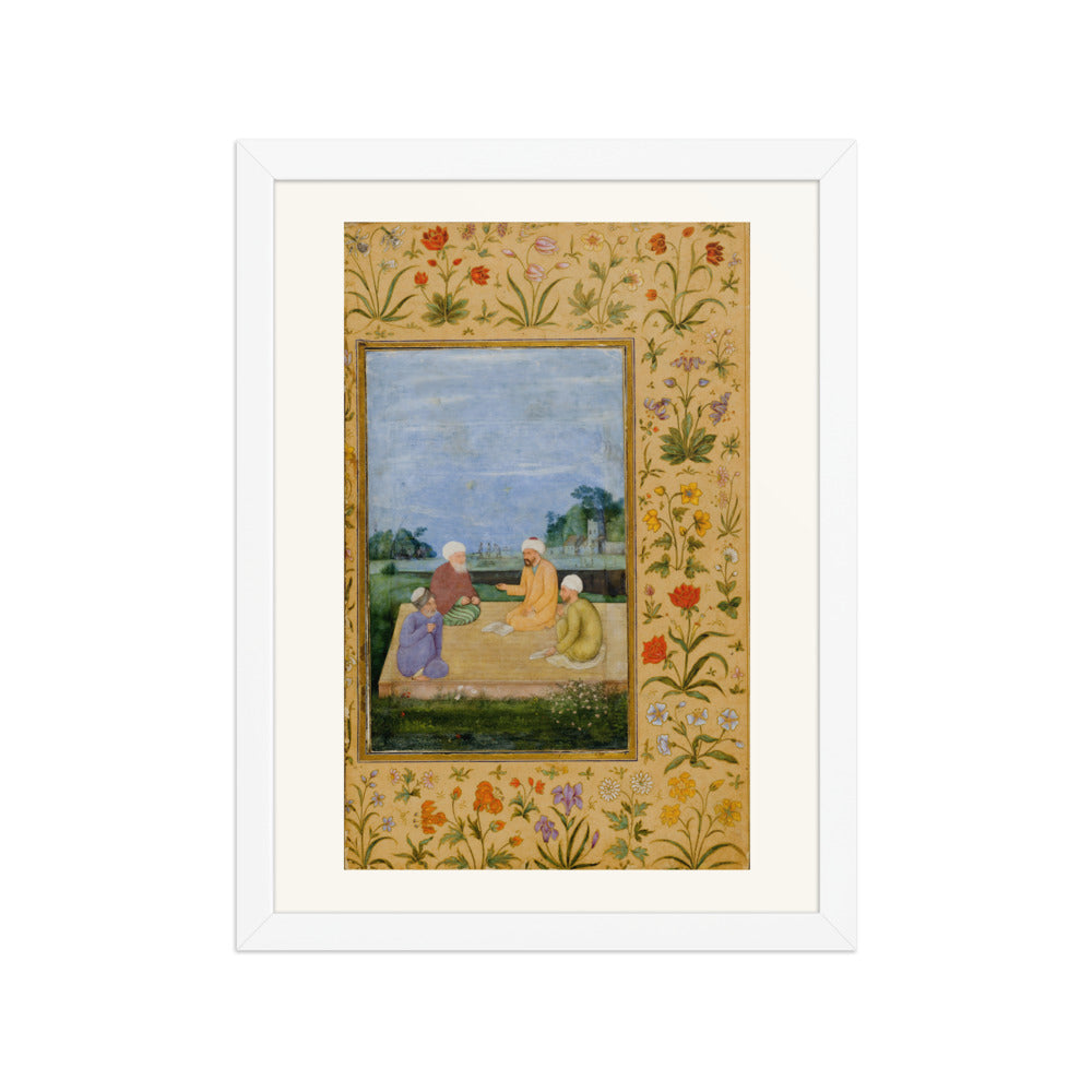 A Discourse Between Muslim Sages by Govardhan | Restored Mughal Wall Art — view 6