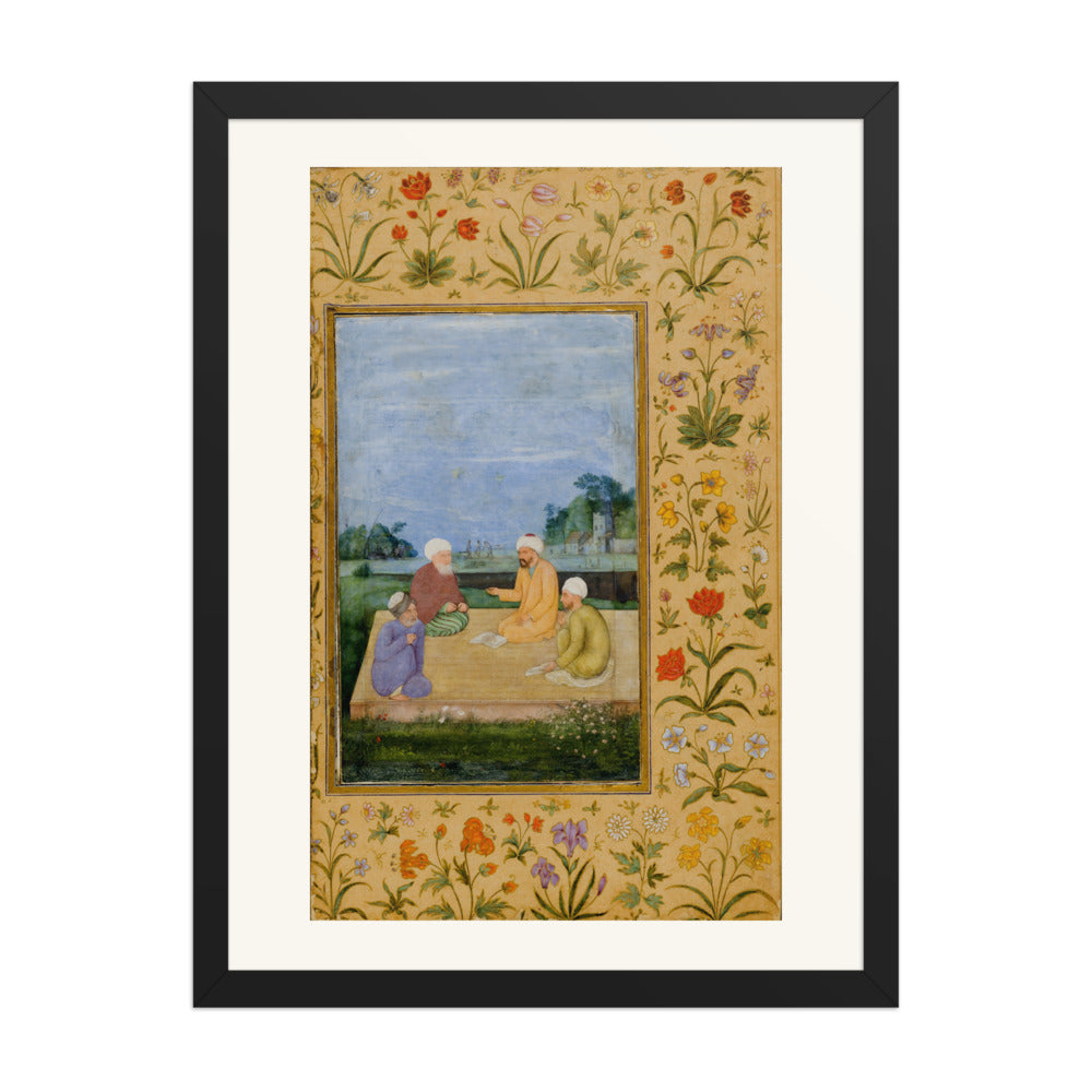 A Discourse Between Muslim Sages by Govardhan | Restored Mughal Wall Art — view 1
