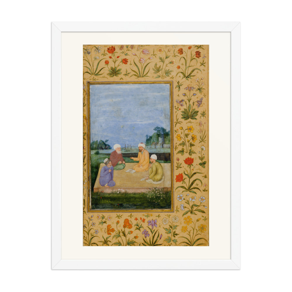 A Discourse Between Muslim Sages by Govardhan | Restored Mughal Wall Art — view 5