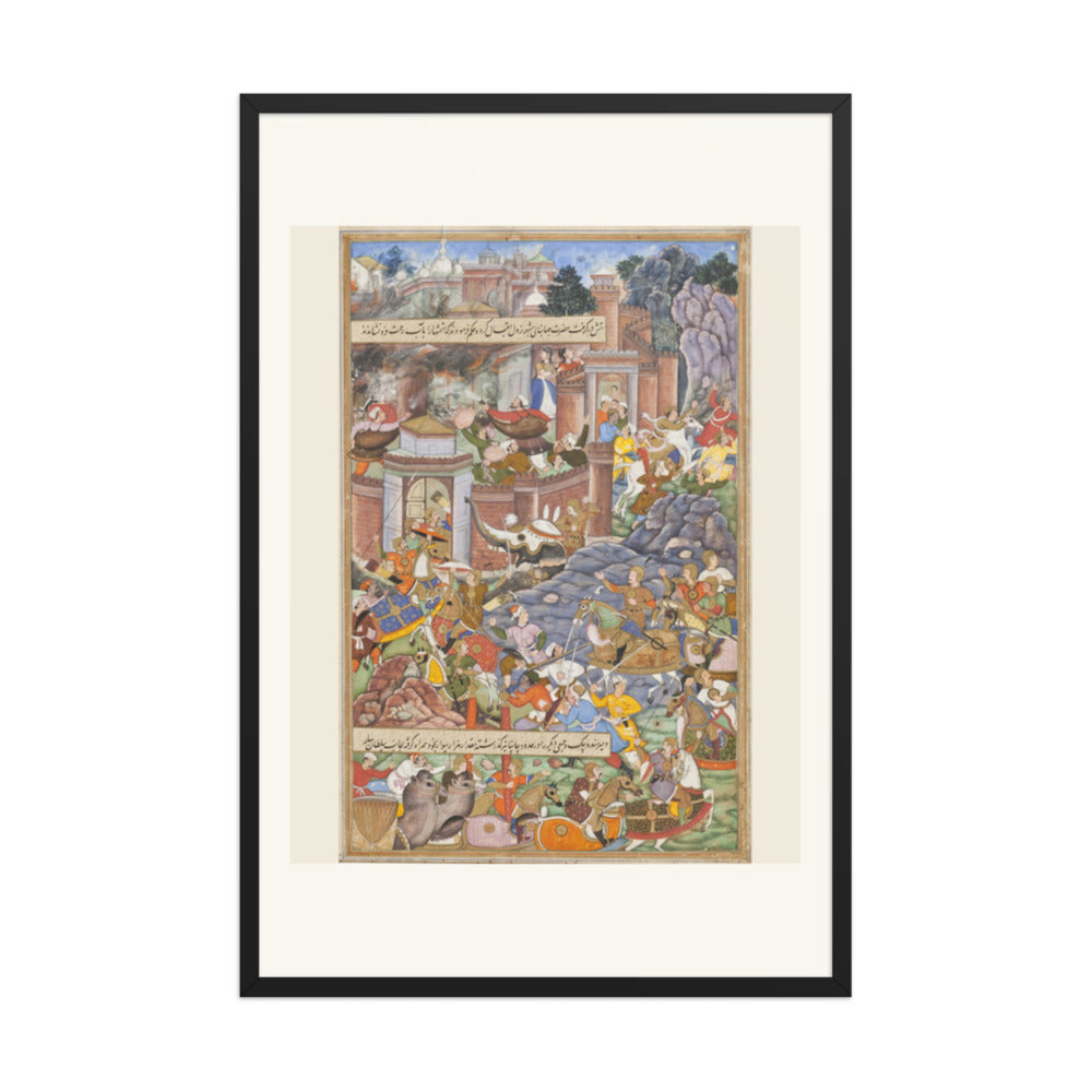 The Flight of Sultan Bahadur During Humayun's Campaign in Gujarat, 1535 | Restored Mughal Wall Art — view 8