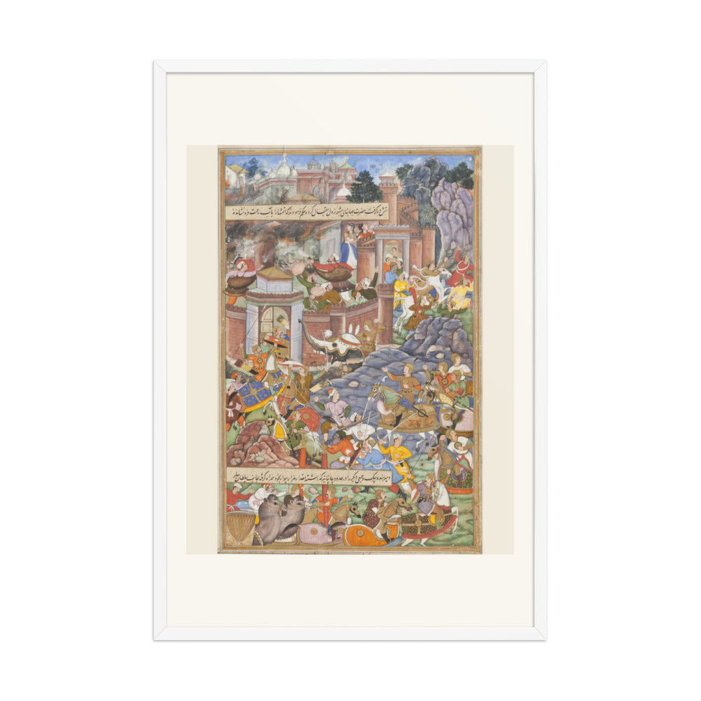 The Flight of Sultan Bahadur During Humayun's Campaign in Gujarat, 1535 | Restored Mughal Wall Art — view 10