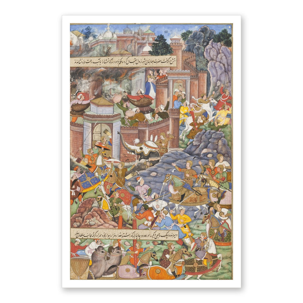 The Flight of Sultan Bahadur During Humayun's Campaign in Gujarat, 1535 | Restored Mughal Wall Art — view 7
