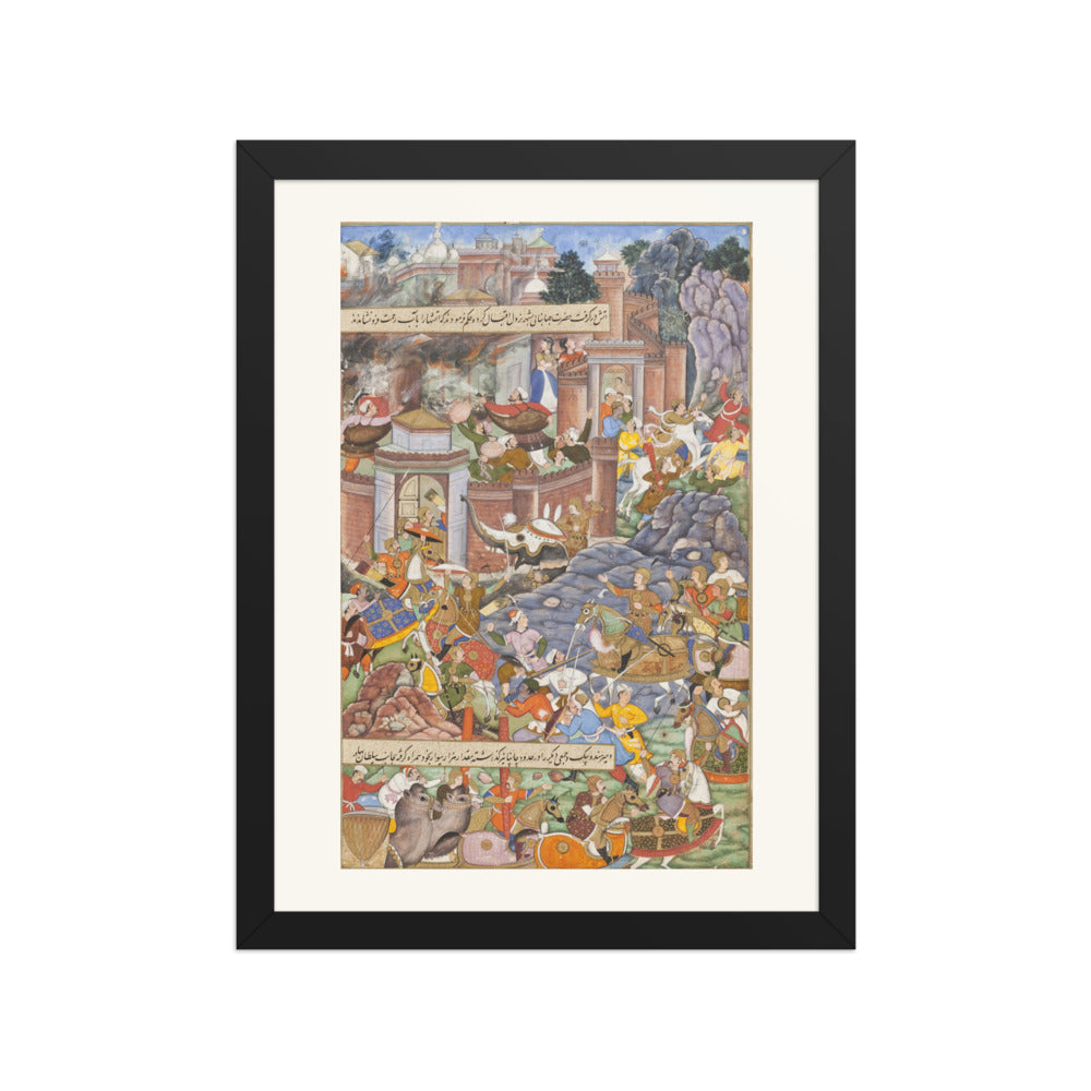 The Flight of Sultan Bahadur During Humayun's Campaign in Gujarat, 1535 | Restored Mughal Wall Art — view 2