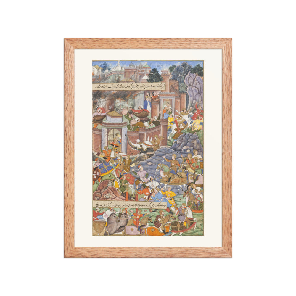 The Flight of Sultan Bahadur During Humayun's Campaign in Gujarat, 1535 | Restored Mughal Wall Art — view 4