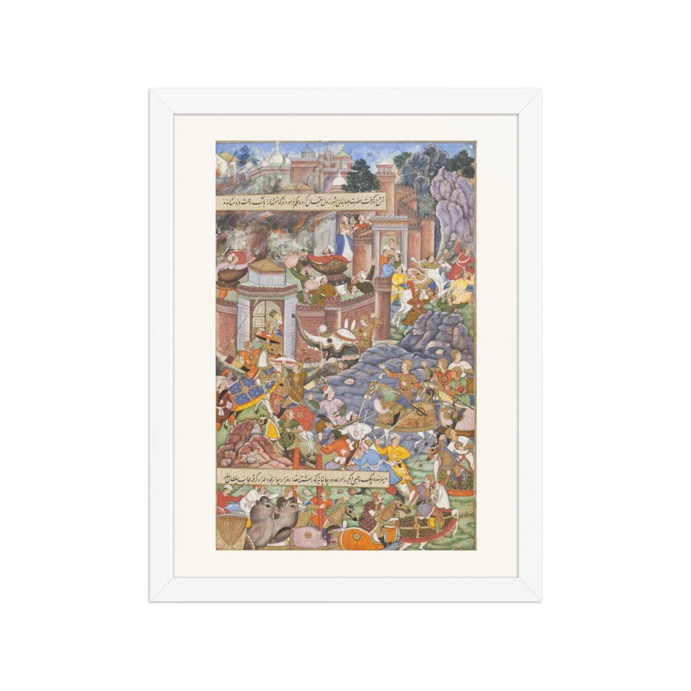 The Flight of Sultan Bahadur During Humayun's Campaign in Gujarat, 1535 | Restored Mughal Wall Art — view 6