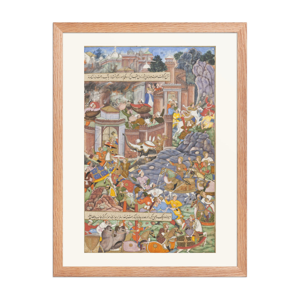 The Flight of Sultan Bahadur During Humayun's Campaign in Gujarat, 1535 | Restored Mughal Wall Art — view 3