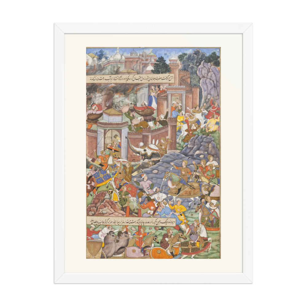 The Flight of Sultan Bahadur During Humayun's Campaign in Gujarat, 1535 | Restored Mughal Wall Art — view 5