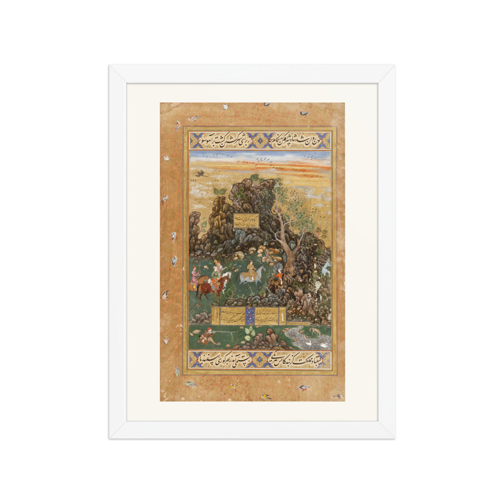 A Mughal Hunting Scene by Abd as-Samad and Muhammad Sharif, 1591 | Restored Mughal Wall Art — view 6