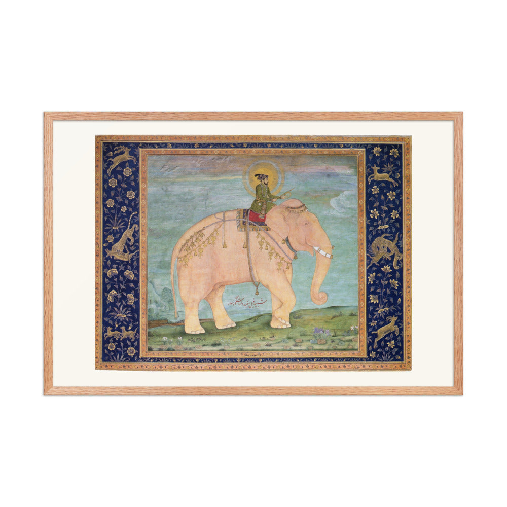 Dara Shikoh on Elephantback | Restored Mughal Wall Art — view 9