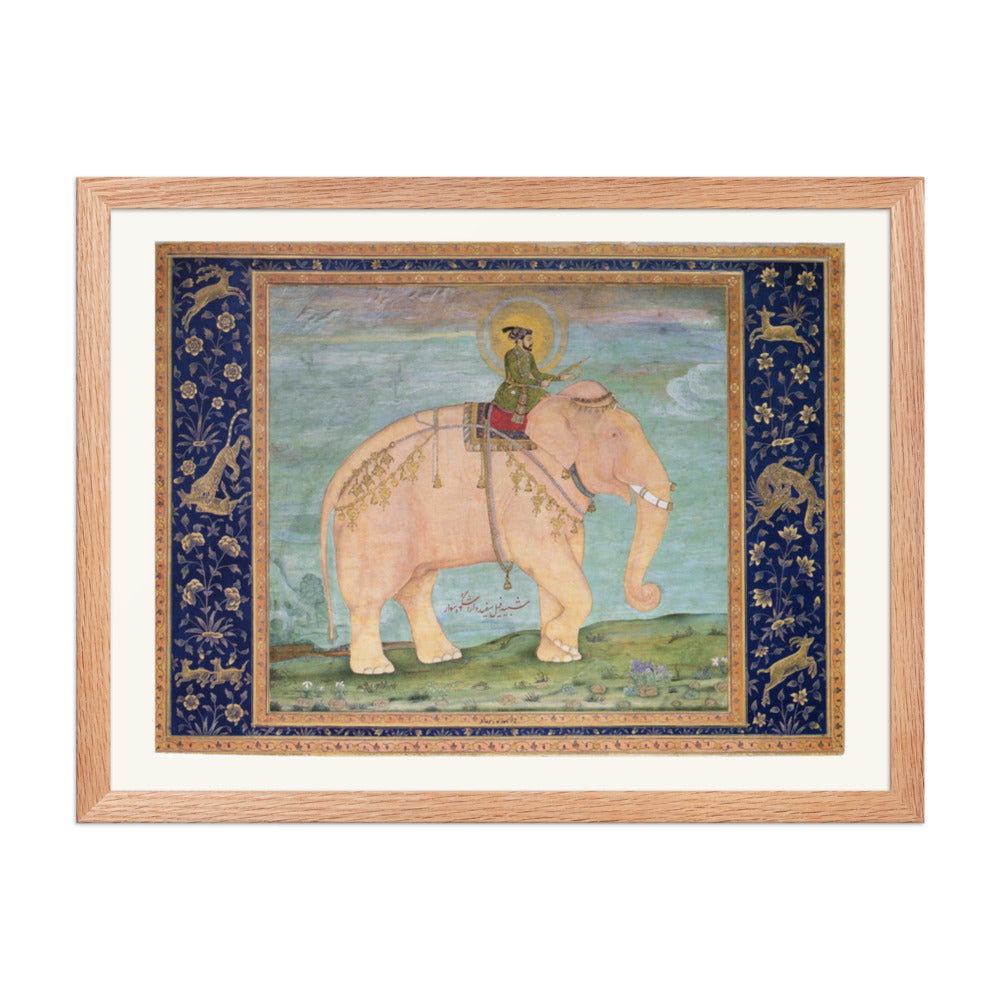 Dara Shikoh on Elephantback | Restored Mughal Wall Art — view 5
