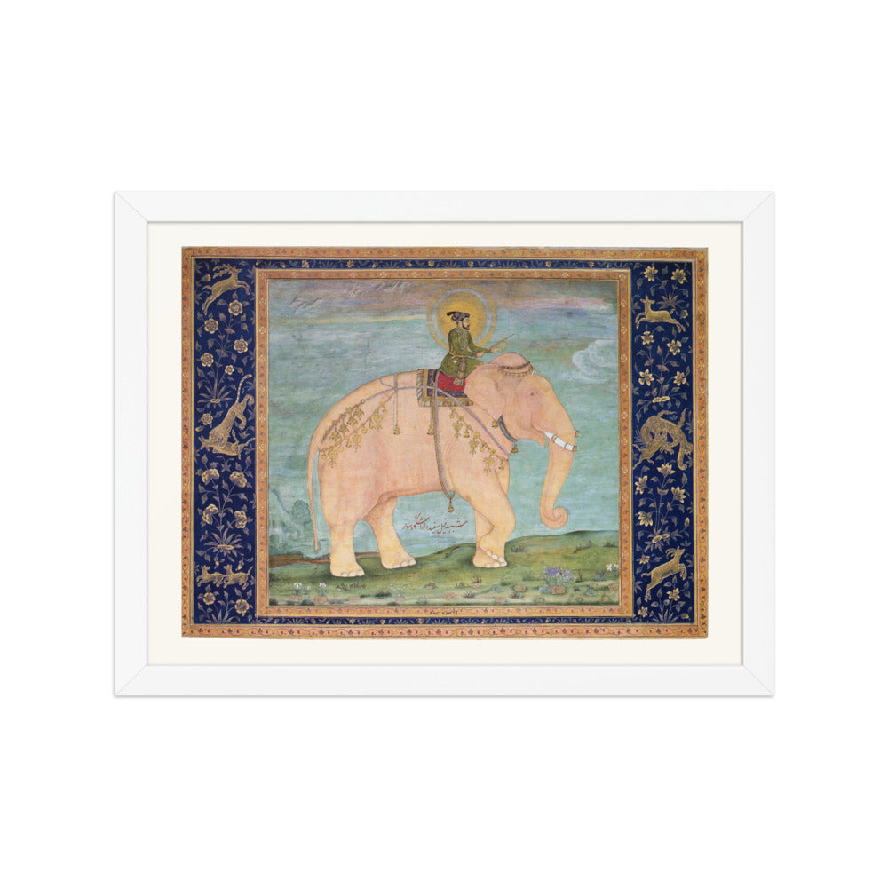 Dara Shikoh on Elephantback | Restored Mughal Wall Art — view 6