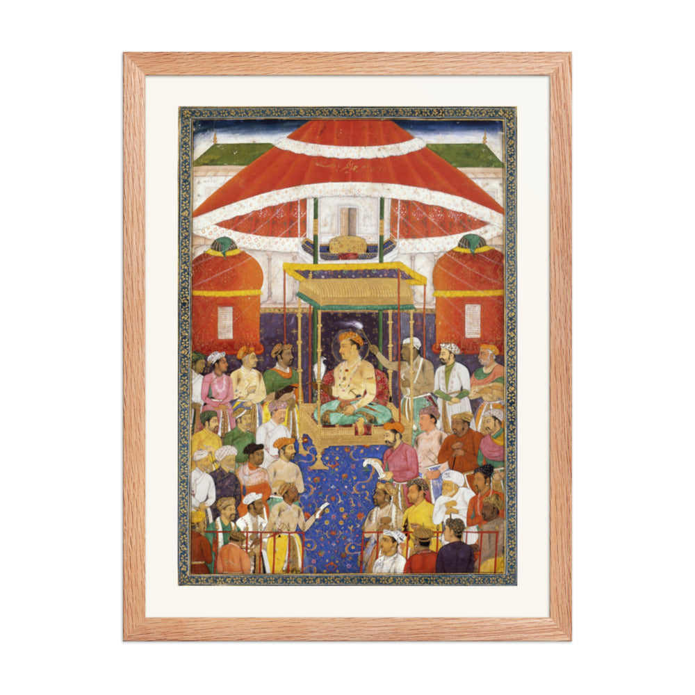 Jahangir's Darbar — Imperial Court Audience | Restored Mughal Wall Art — view 5