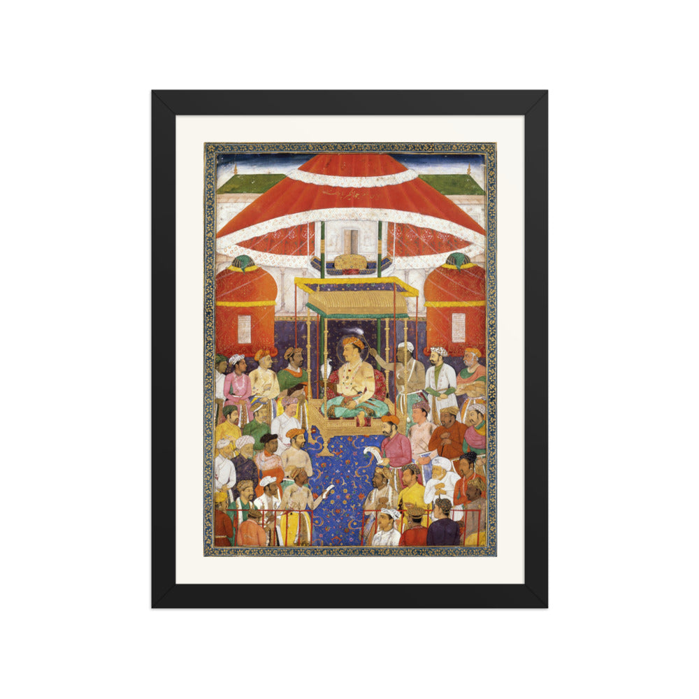 Jahangir's Darbar — Imperial Court Audience | Restored Mughal Wall Art — view 2