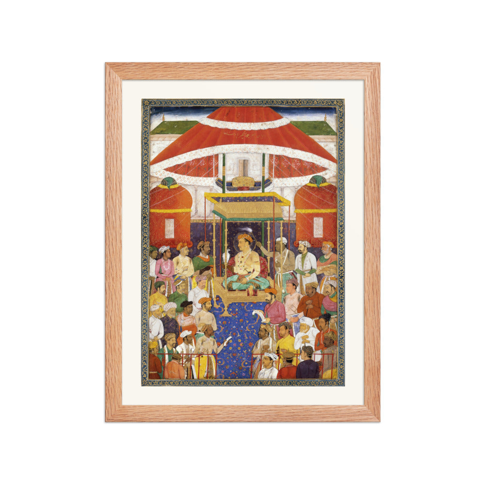 Jahangir's Darbar — Imperial Court Audience | Restored Mughal Wall Art — view 4