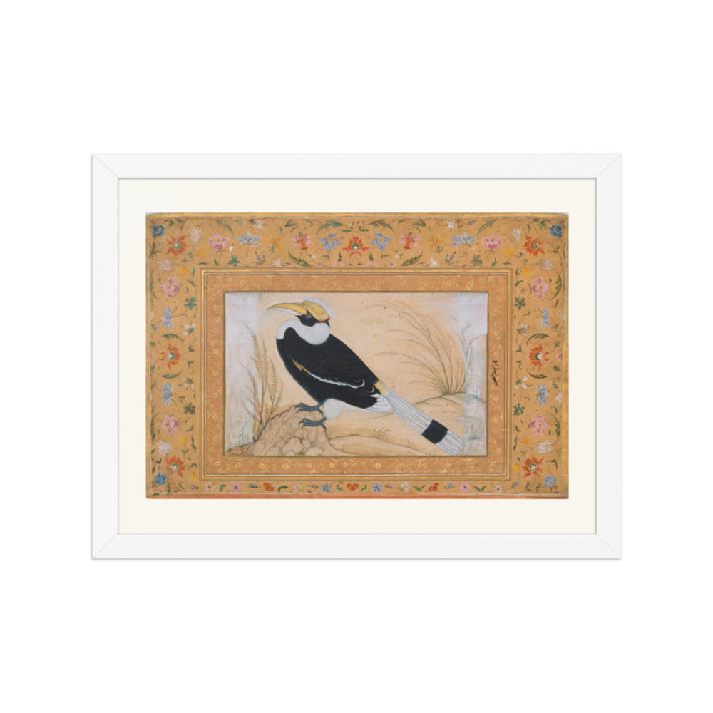 Great Hornbill, by Ustad Mansur | Restored Mughal Wall Art — view 6