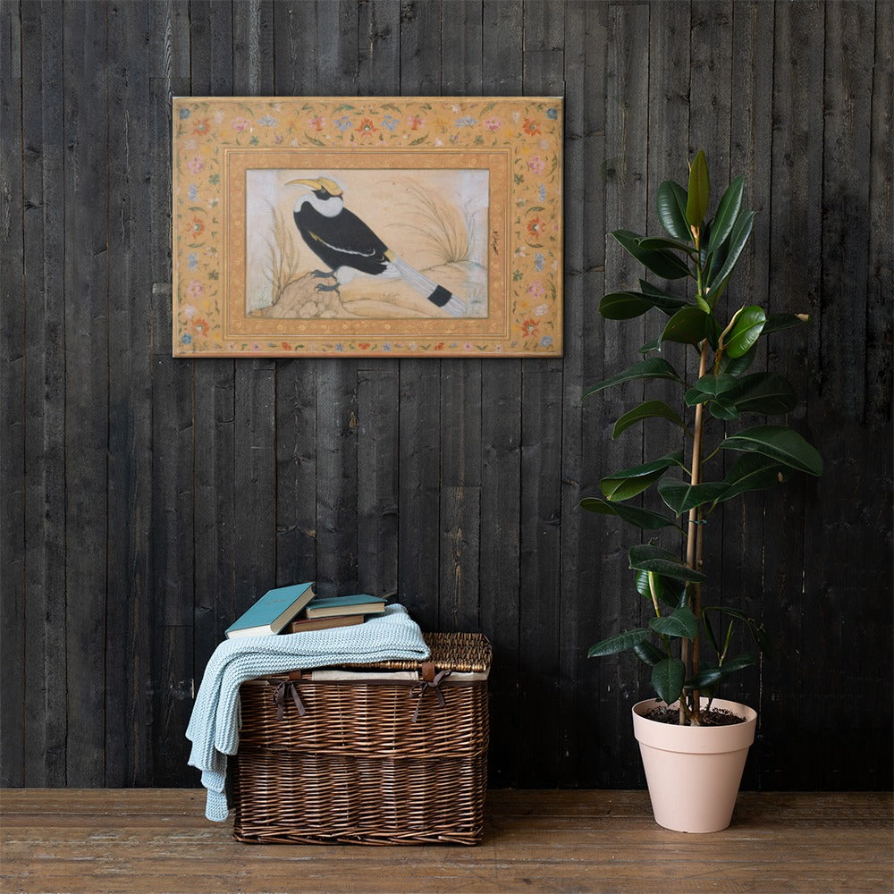 Great Hornbill, by Ustad Mansur | Restored Mughal Wall Art — view 11