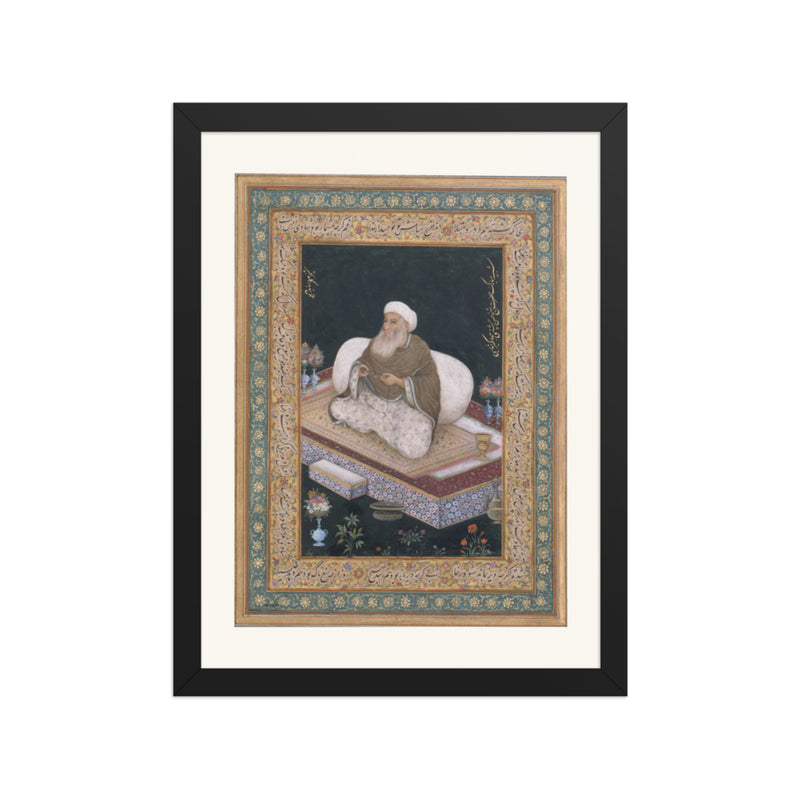 A Mughal Ascetic by Mansur — Album Folio | Restored Mughal Wall Art
