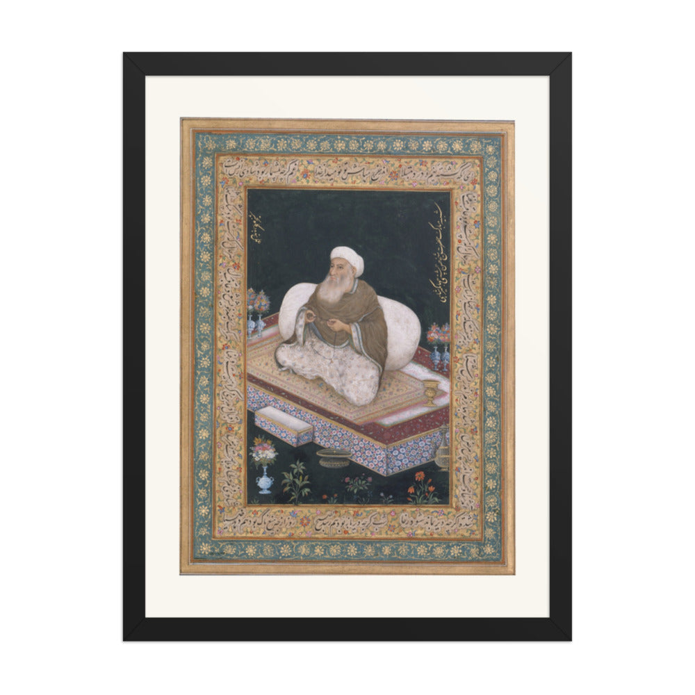 A Mughal Ascetic by Mansur — Album Folio | Restored Mughal Wall Art — view 4