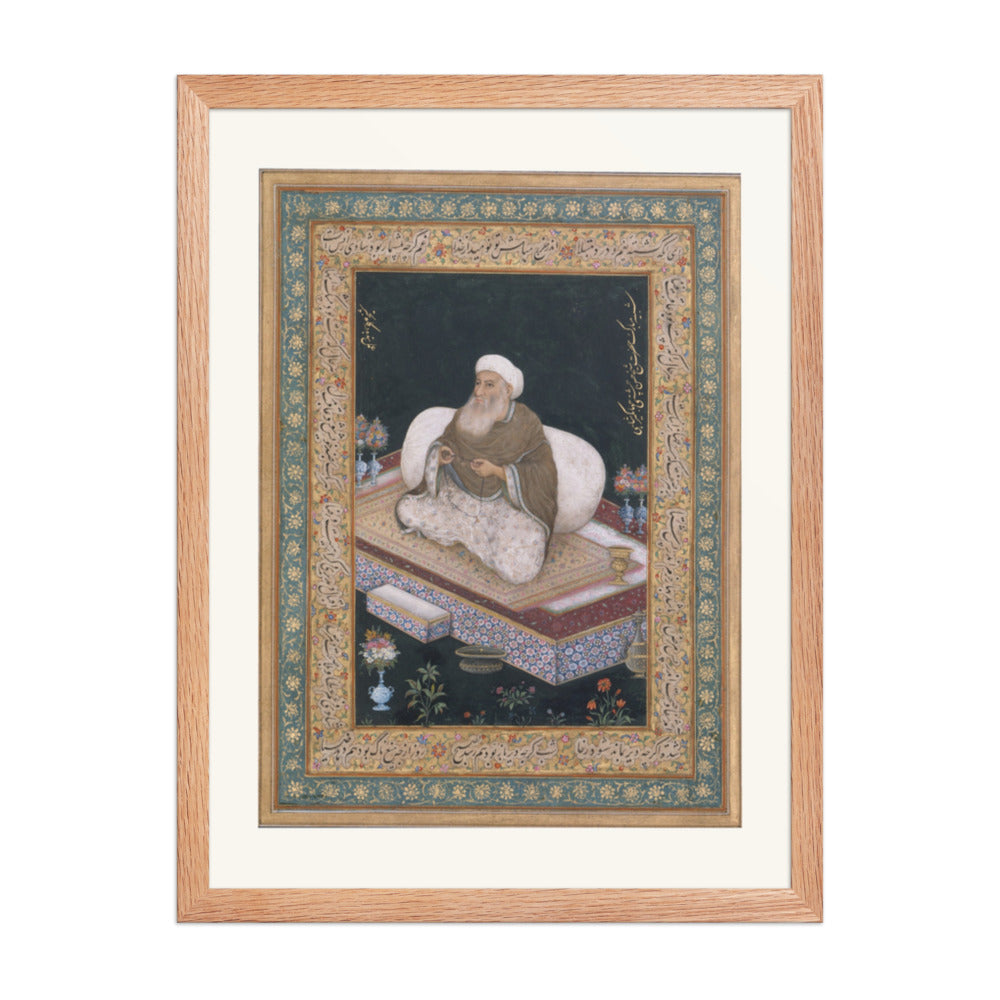A Mughal Ascetic by Mansur — Album Folio | Restored Mughal Wall Art — view 5