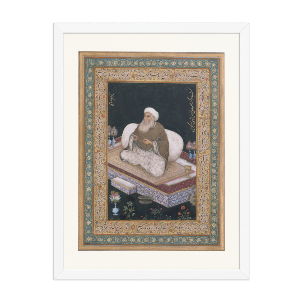 A Mughal Ascetic by Mansur — Album Folio | Restored Mughal Wall Art — view 6