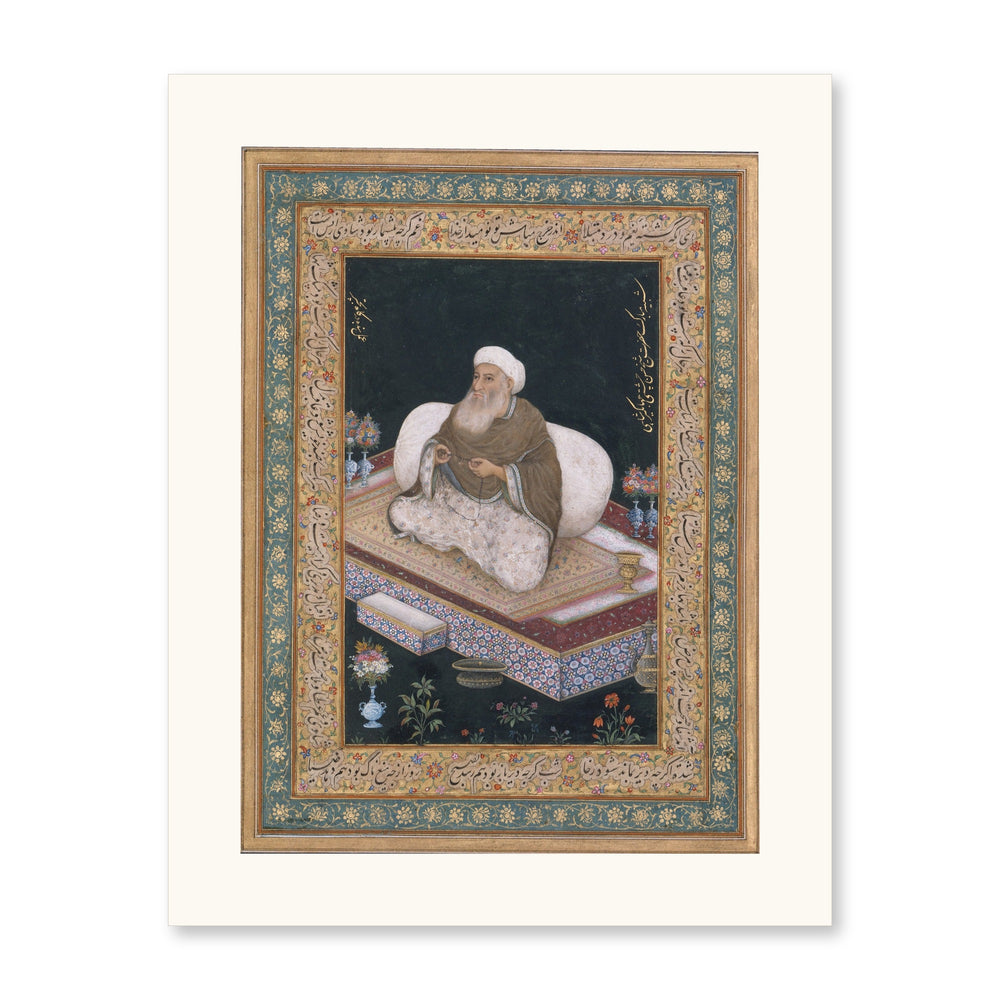 A Mughal Ascetic by Mansur — Album Folio | Restored Mughal Wall Art — view 7