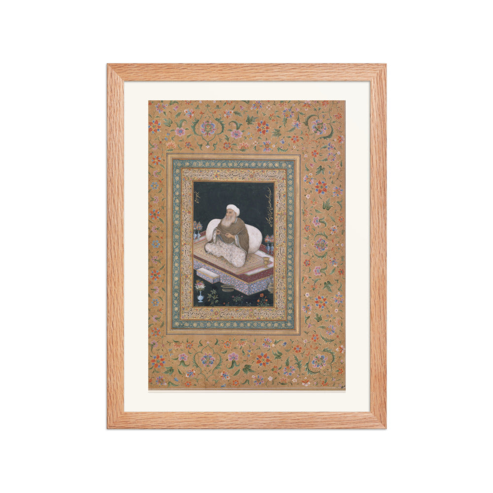 A Mughal Ascetic by Mansur — Album Folio | Restored Mughal Wall Art — view 4