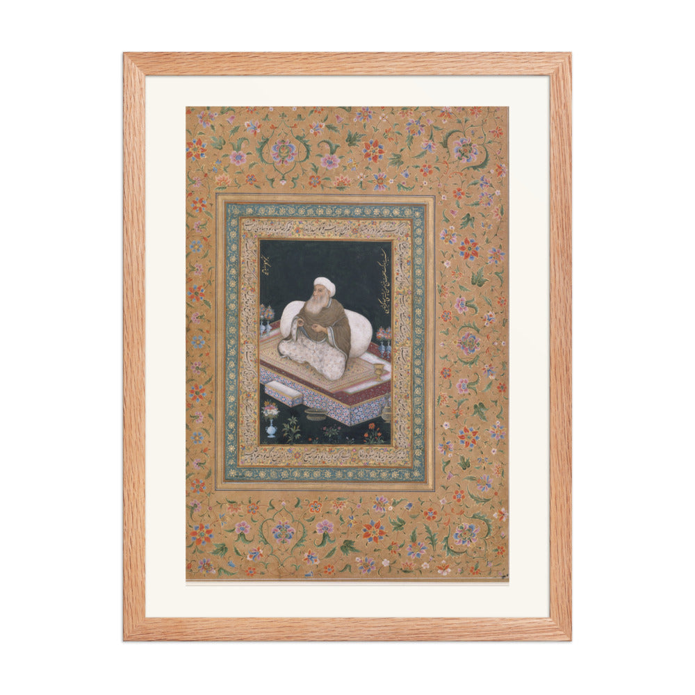 A Mughal Ascetic by Mansur — Album Folio | Restored Mughal Wall Art — view 3