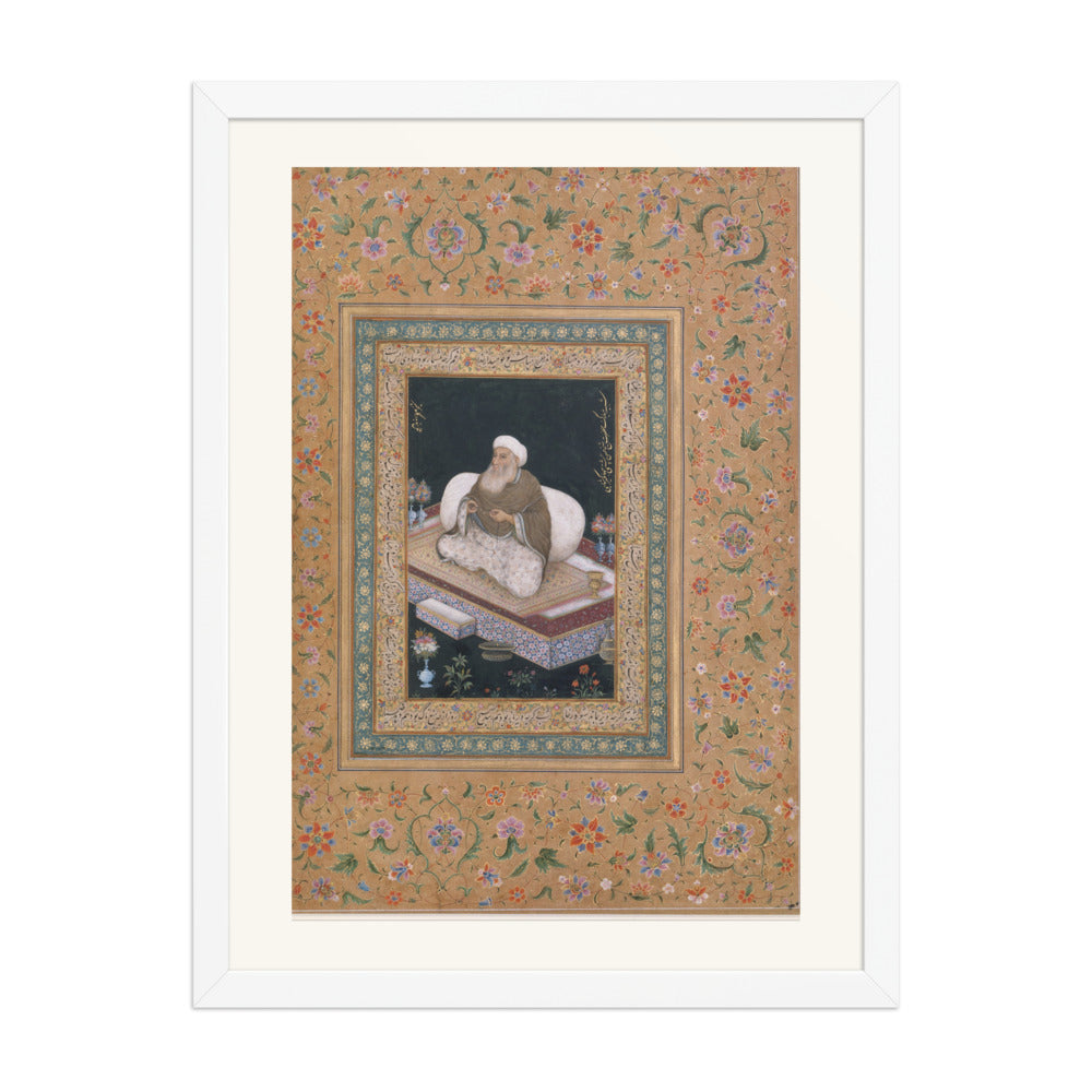 A Mughal Ascetic by Mansur — Album Folio | Restored Mughal Wall Art — view 5