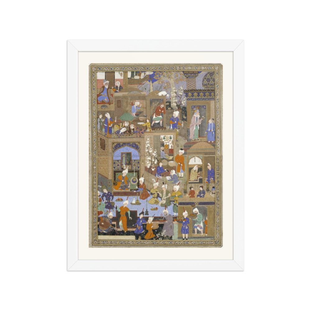 A Bustling City by Mir Sayyid Ali | Restored Mughal Wall Art — view 6