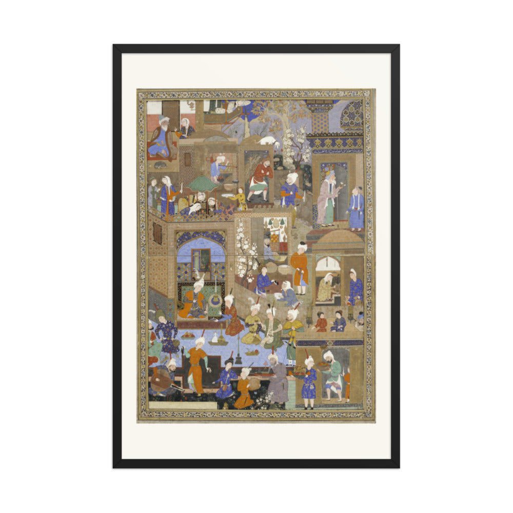 A Bustling City by Mir Sayyid Ali | Restored Mughal Wall Art — view 7